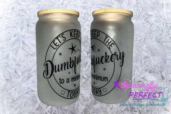 Pre-Designed Frosted Glass Mug (16oz Frosted) - Image 9