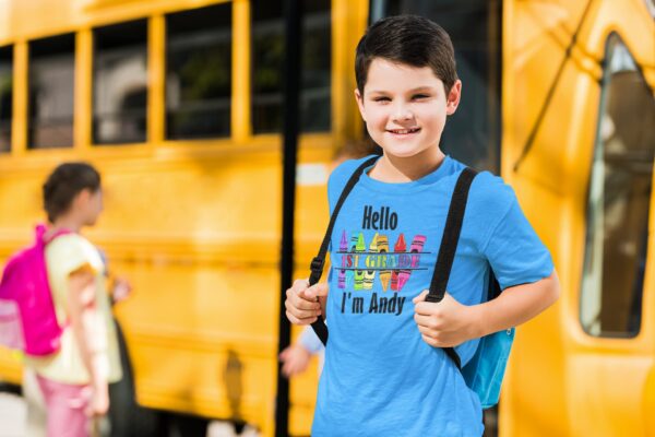 Hello, My Name Is - School T-Shirt - Image 5