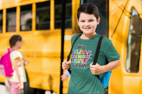 Hello, My Name Is - School T-Shirt - Image 4