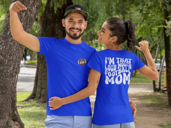 Retro Loudmouth Football Mom/Dad T-Shirts
