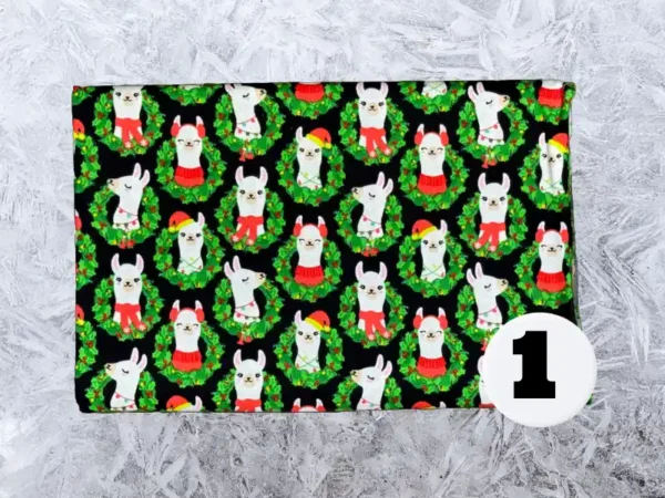 Custom Sized Personalized Quilted Christmas Stocking (Christmas Print) - Image 2