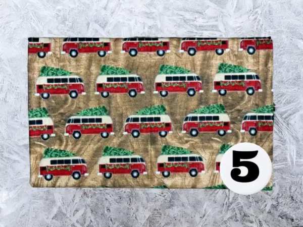 Custom Sized Personalized Quilted Christmas Stocking (Christmas Print) - Image 6