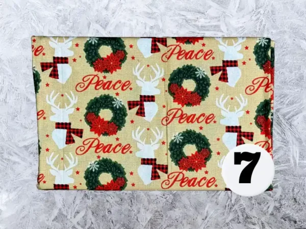 Custom Sized Personalized Quilted Christmas Stocking (Christmas Print) - Image 8