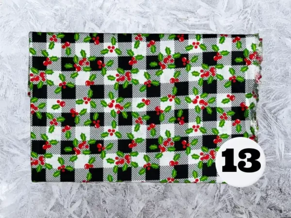 Custom Sized Personalized Quilted Christmas Stocking (Christmas Print) - Image 14