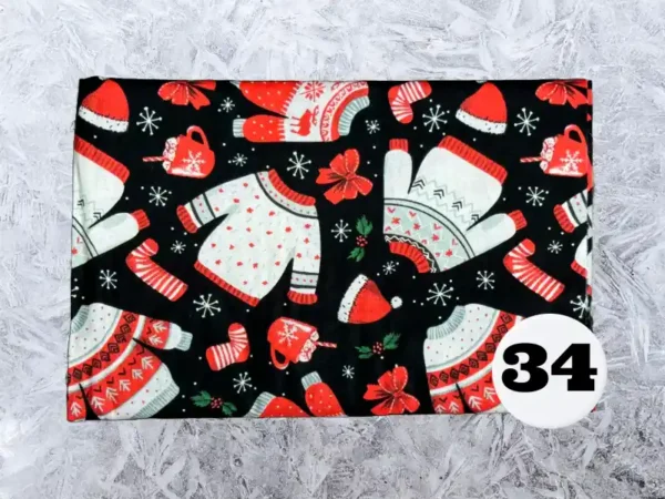 Custom Sized Personalized Quilted Christmas Stocking (Christmas Print) - Image 35