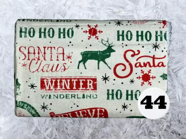 Custom Sized Personalized Quilted Christmas Stocking (Christmas Print) - Image 45