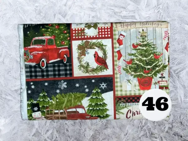 Custom Sized Personalized Quilted Christmas Stocking (Christmas Print) - Image 47