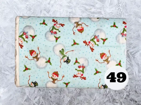 Custom Sized Personalized Quilted Christmas Stocking (Christmas Print) - Image 50
