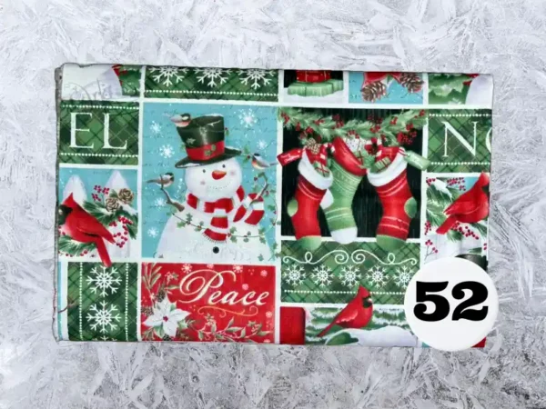 Custom Sized Personalized Quilted Christmas Stocking (Christmas Print) - Image 53