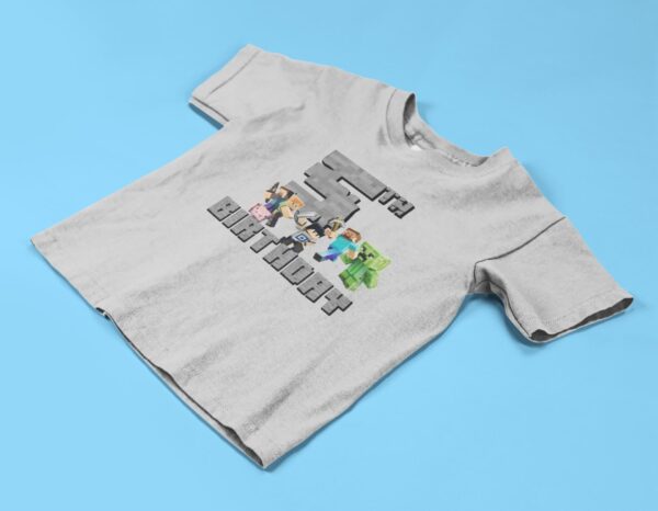 Custom Order - Minecraft Birthday Shirts