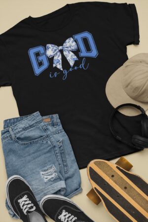 God is Good - Toile Bow T-Shirt