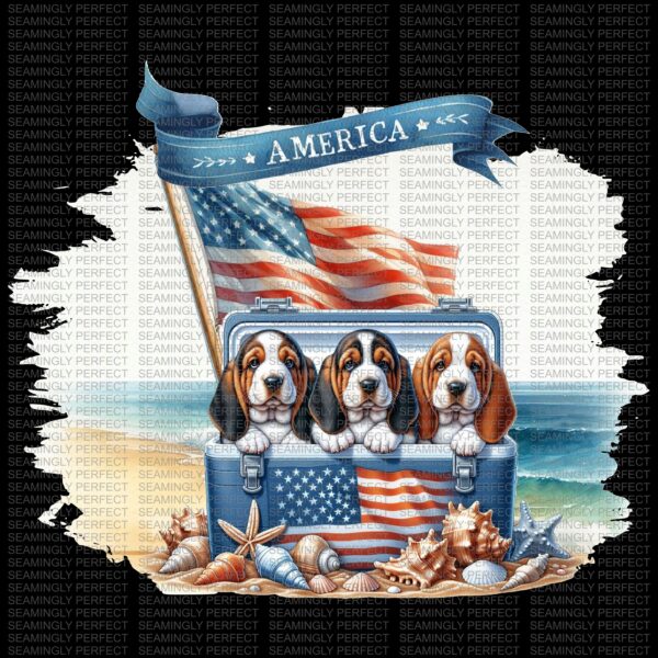 America Dogs (Basset Hounds) Design