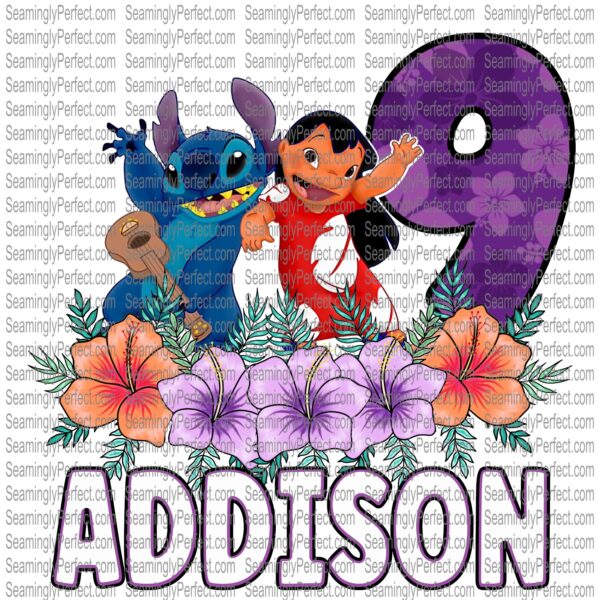 Hawaiian Princess Birthday Design (Customized)