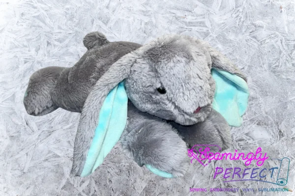 Personalized Plush Bunny - Laying Down - Image 4