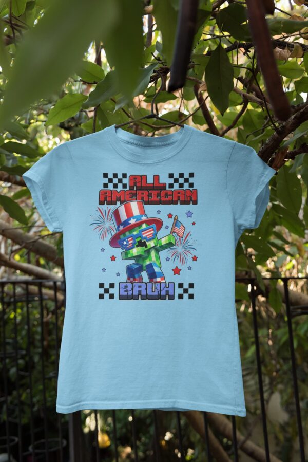 All American Bruh Pixel Game T-Shirt